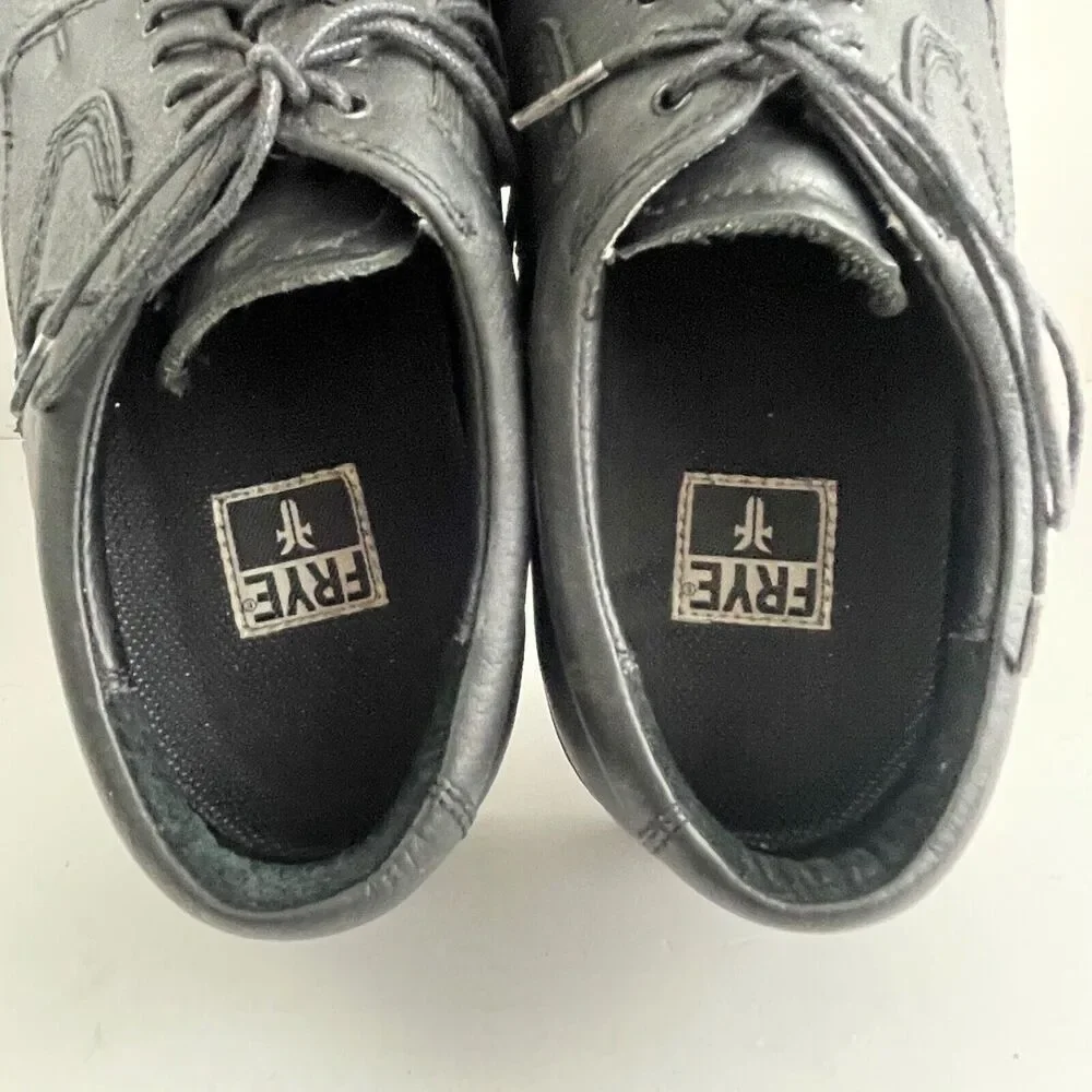 Frye Mens 9W Black Leather Oxford Lace Up Shoes‎ Boots